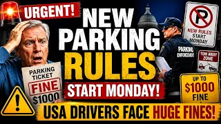 🚨 Urgent: New Parking Rules Start Monday — USA Drivers Face Huge Fines