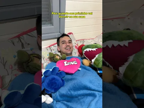 POV:QUANDO SEU PRIMINHO VAI DORMIR NA SUA CASA 😂