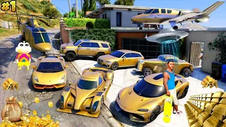 FRANKLIN TOUCH ANYTHING BECOME GOLD || EVERYTHING IS FREE IN GTA 5